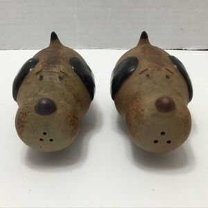 Charming Dog Salt and Pepper Shakers - Tan and Black